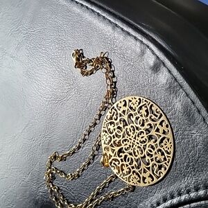 2 1/4 " disc on a 20"chain necklace